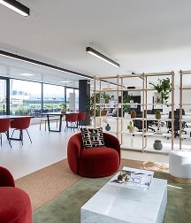Comfortable seating in an office in London